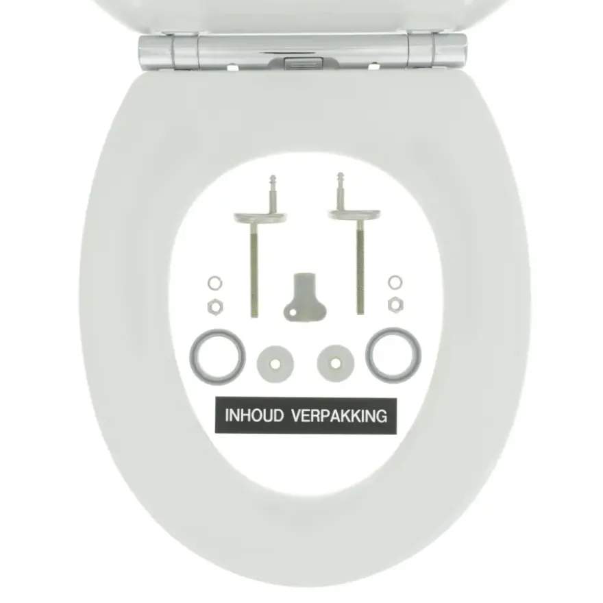 Tiger Boston wc bril wit/chroom met softclose en quick release