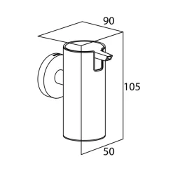 Tiger Boston zeepdispenser geborsteld rvs