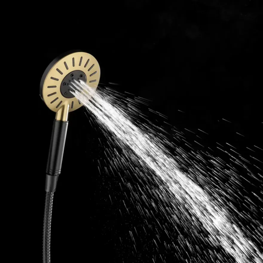 Tiger douchekop Splash Akcent handdouche waterbesparend 3 standen ø 12 cm zwart