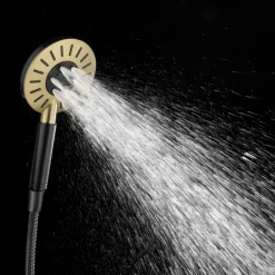 Tiger douchekop Splash Akcent handdouche waterbesparend 3 standen ø 12 cm zwart