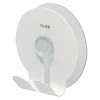 Tiger dubbele zuignap-haak Twin transparant/wit