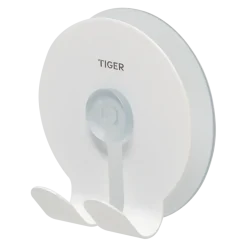 Tiger dubbele zuignap-haak Twin transparant/wit
