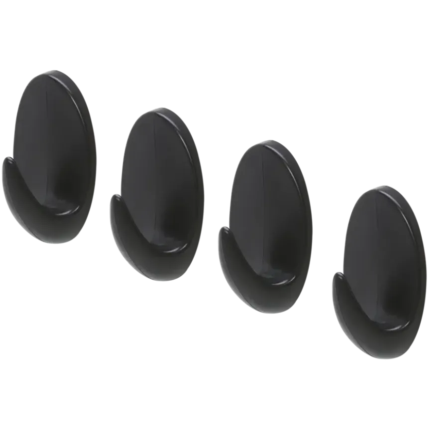 Tiger haak Baseline set van 4 zwart zelfklevend