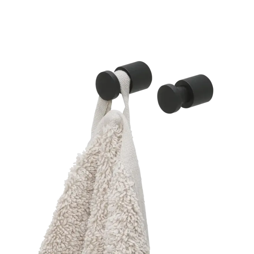 Tiger haken set van 2 Pico mat zwart RVS