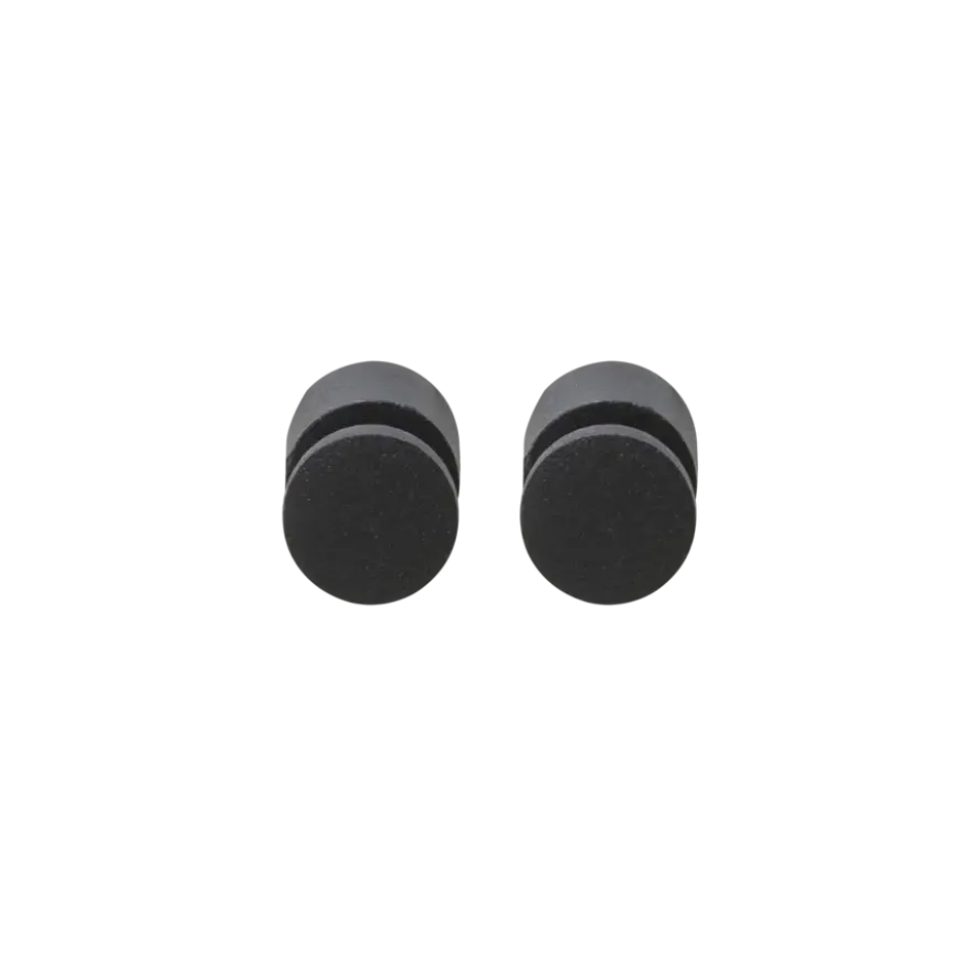 Tiger haken set van 2 Pico mat zwart RVS