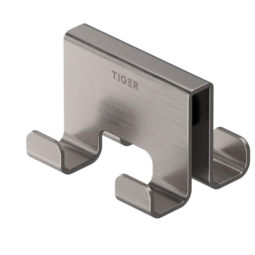 Tiger Handdoekhaak Caddy Dubbel Rvs