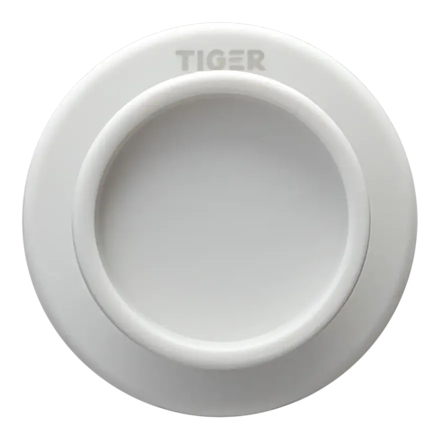 Tiger Handdoekhaak Tess wit/lichtgrijs 2 stuks