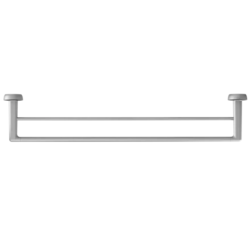Tiger handdoekrek Cooper dubbel 65,2 cm RVS geborsteld / Zwart