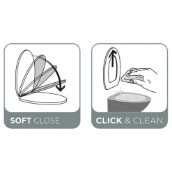 Tiger Mason wc bril wit met softclose en quick release