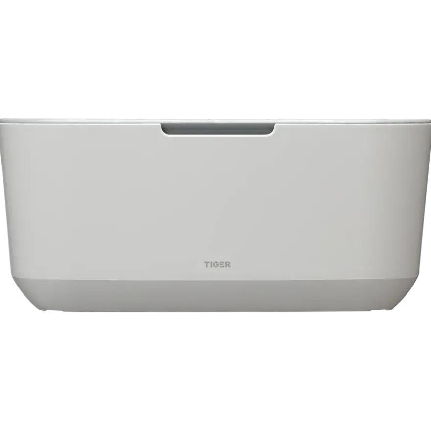 Tiger Opbergbox TESS met deksel wit/lichtgrijs