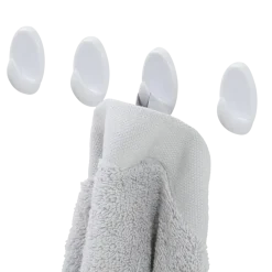 Tiger ophang haak Baseline Oval medium wit ABS set van 4