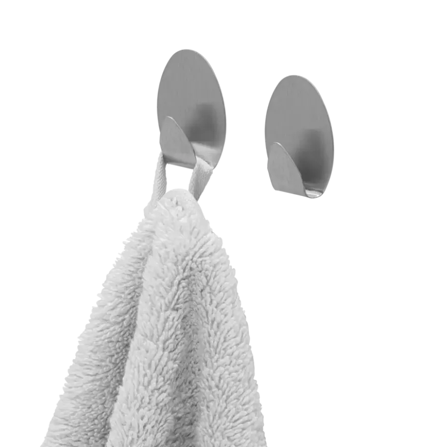 Tiger ophang haak Baseline Oval medium geborsteld RVS set van 2