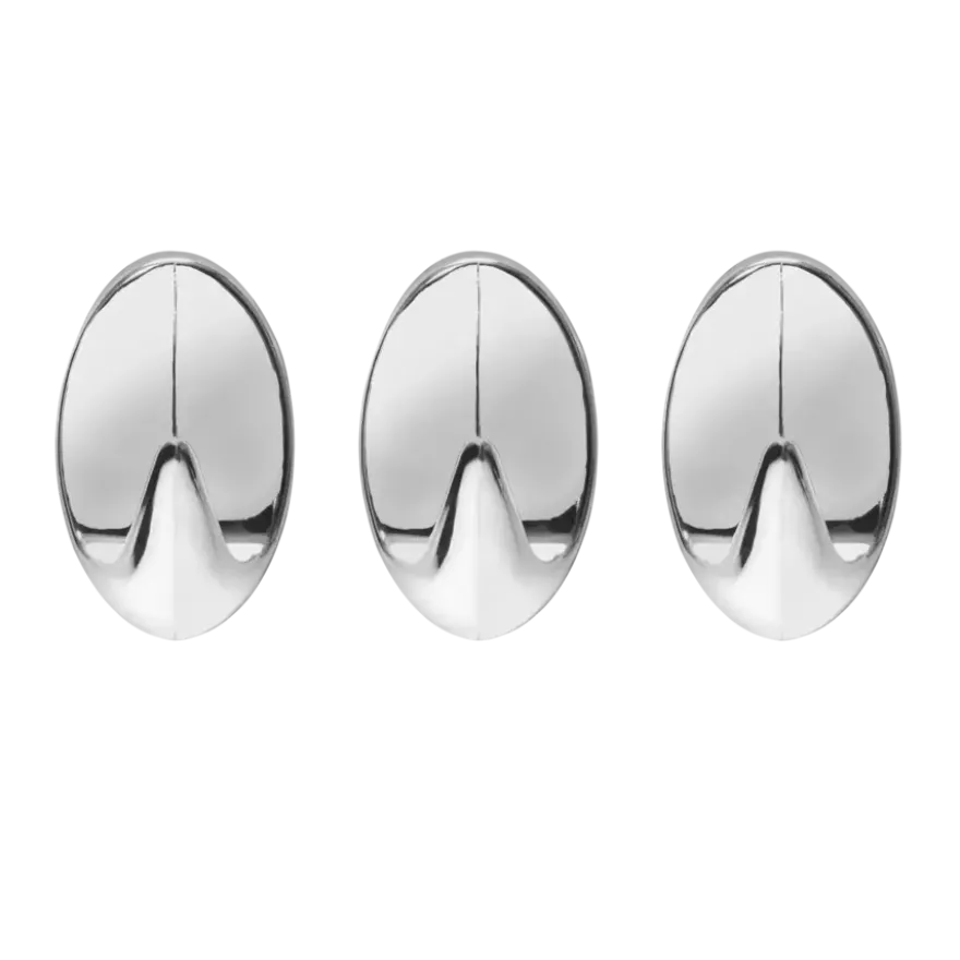 Tiger ophang haak Baseline Oval Large chroom ABS set van 3