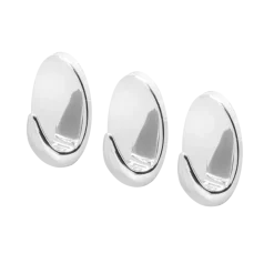Tiger ophang haak Baseline Oval Large chroom ABS set van 3