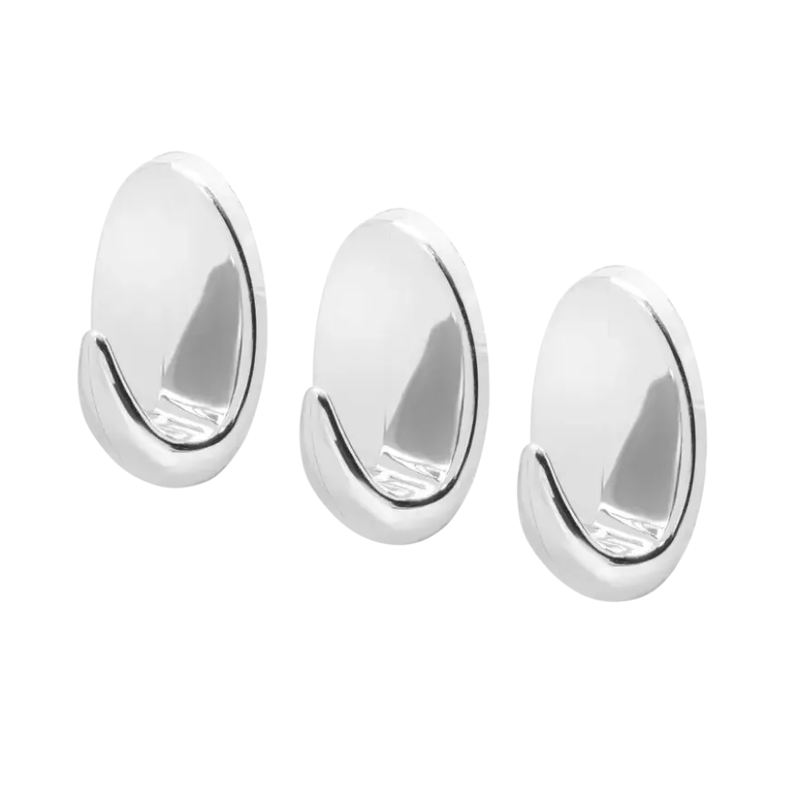 Tiger ophang haak Baseline Oval Large chroom ABS set van 3