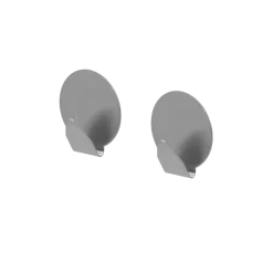 Tiger ophang haak Baseline Round small geborsteld RVS set van 2