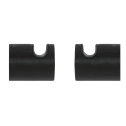 Tiger ophang haak Bold set van 2 mat zwart RVS