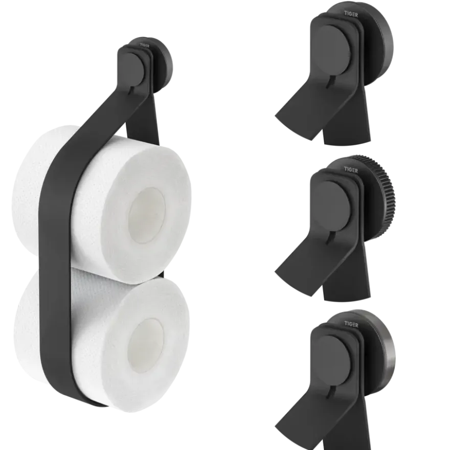 Tiger Orion Reserverolhouder hangend - Zwart