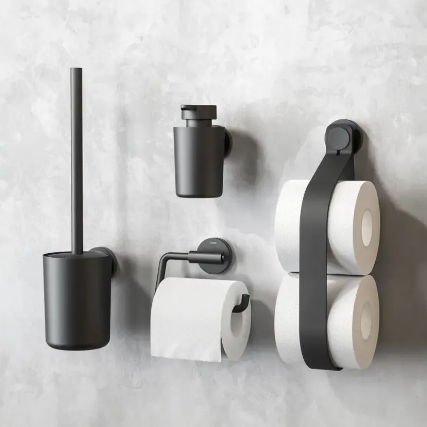 Tiger Orion toiletrolhouder zonder klep - Zwart