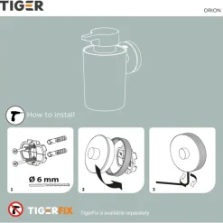 Tiger Orion zeepdispenser 180 ml zwart