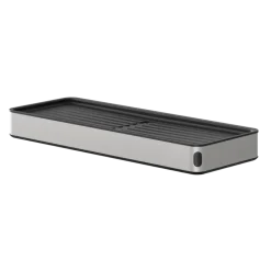 Tiger planchet Cooper 28 cm Zwart / RVS geborsteld