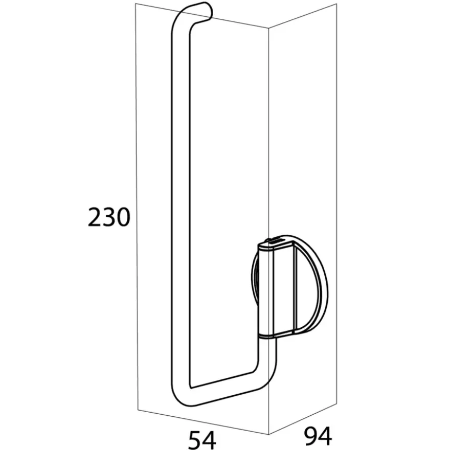 Tiger Reserverolhouder Tune Hangend messing zwart