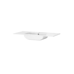 Tiger T-Line Oval inbouwwastafel 101 cm meubel wit