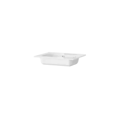Tiger T-Line Oval inbouwwastafel 61 cm meubel wit