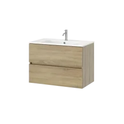 Tiger T-Line Quadro inbouwwastafel 81 cm meubel wit