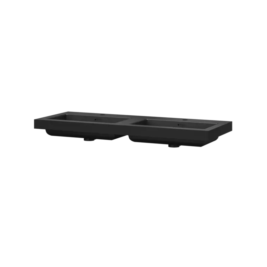 Tiger T-Line Quadro opbouwwastafel 120 cm mat zwart