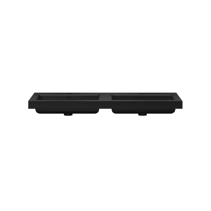 Tiger T-Line Quadro opbouwwastafel 120 cm mat zwart