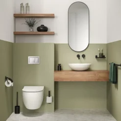 Tiger toiletborstelhouder Colar Staand Zwart