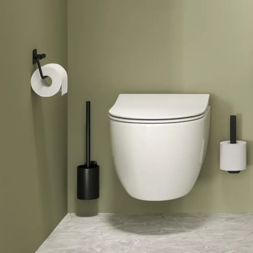 Tiger toiletborstelhouder Colar Zwart