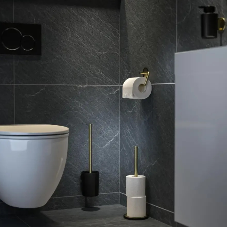 Tiger Toiletborstelhouder Tune Hangend messing zwart