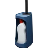 Tiger Toiletborstelhouder TESS met opbergfunctie vrijstaand en Swoop borstel flexibel blauw/zwart