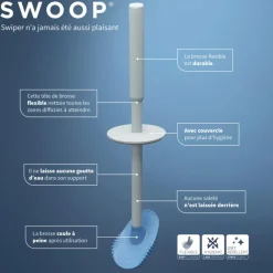 Tiger Toiletborstel Swoop flexibel lichtgrijs