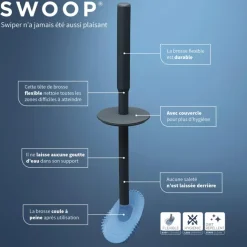 Tiger Toiletborstel Swoop flexibel antraciet