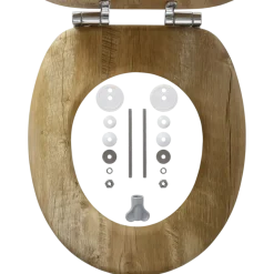 Tiger Toiletbril Hetta MDF Bruin met Softclose