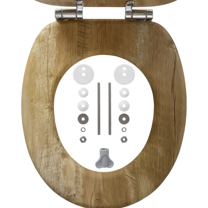 Tiger Toiletbril Hetta MDF Bruin met Softclose