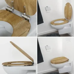 Tiger Toiletbril Hetta MDF Bruin met Softclose
