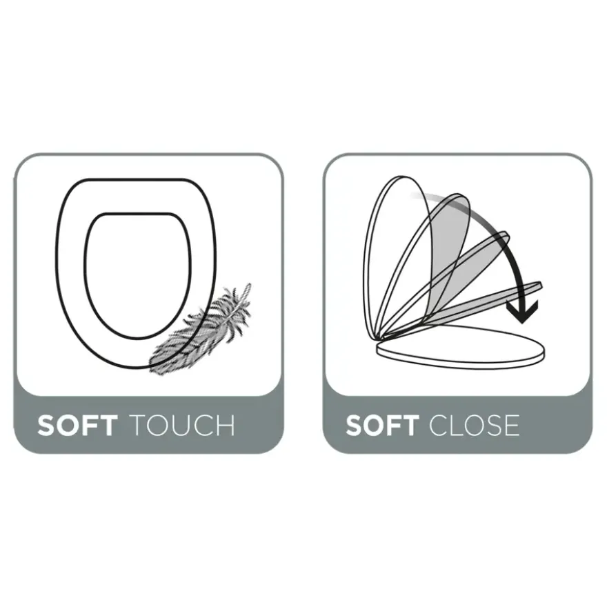 Tiger Toiletbril Hetta MDF Bruin met Softclose