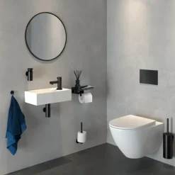 Tiger toiletrolhouder Caddy Zwart