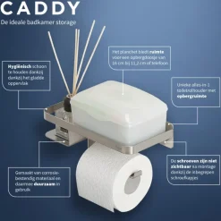 Tiger toiletrolhouder Caddy Rvs