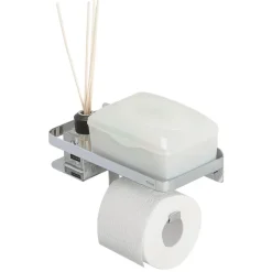 Tiger toiletrolhouder Caddy Chroom