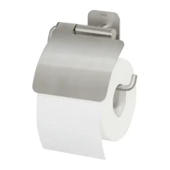 Tiger Toiletrolhouder Colar RVS met Klep