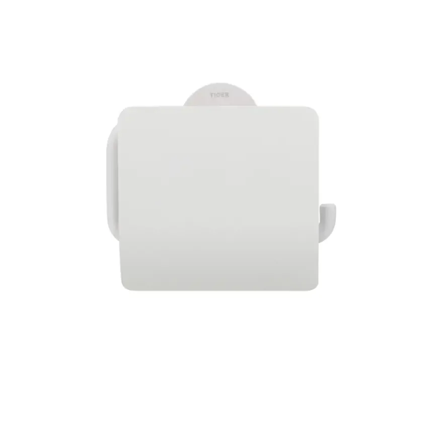 Tiger Toiletrolhouder Urban Wit met Klep