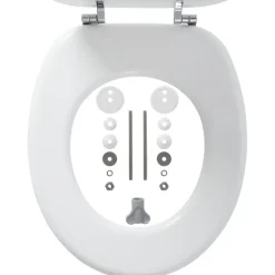 Tiger toiletzitting MDF Oregon wit