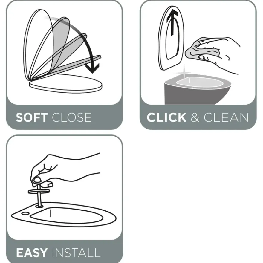 Tiger Ventura toiletbril softclose wit