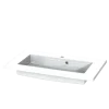Tiger Wastafelblad Quadro 80 cm glanzend wit