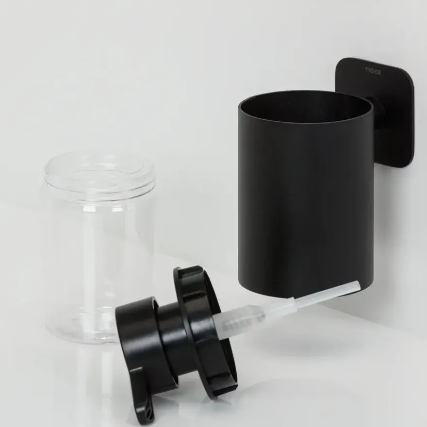 Tiger zeepdispenser Colar 180 ml Zwart